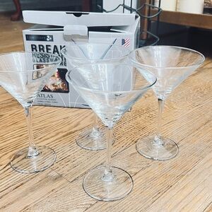 Luminarc Atlas Martini Glasses Set of 4 – Break Resistant, 7.5 oz